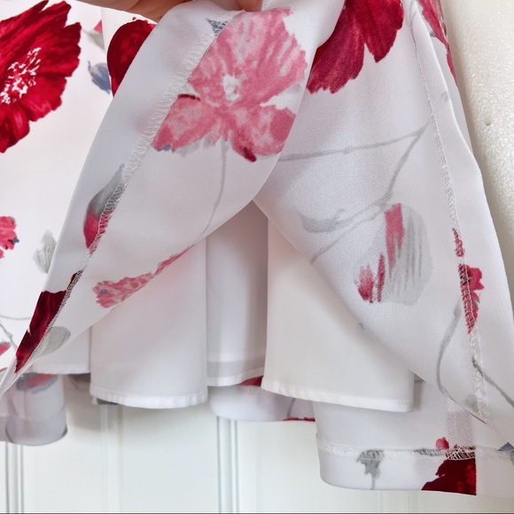 Banana Republic A-Line White Floral Sleeveless Dress - Picture 6 of 7